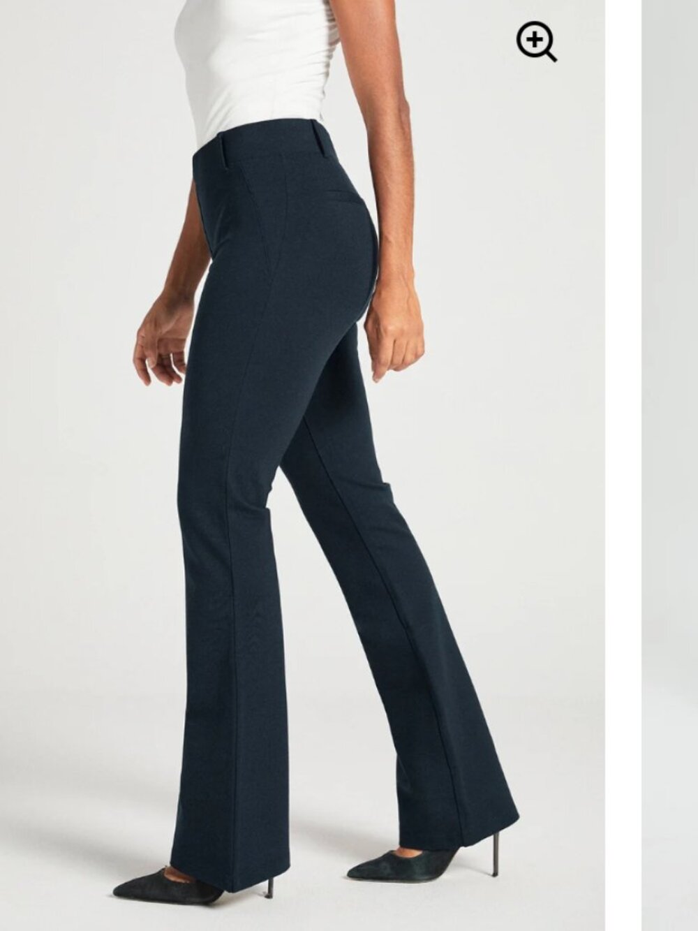 Betabrand: Classic Dress Pant Yoga Pant | Bootcut (Navy)